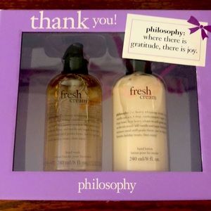 Philosophy Fresh Cream Hand Wash and Hand Lotion
